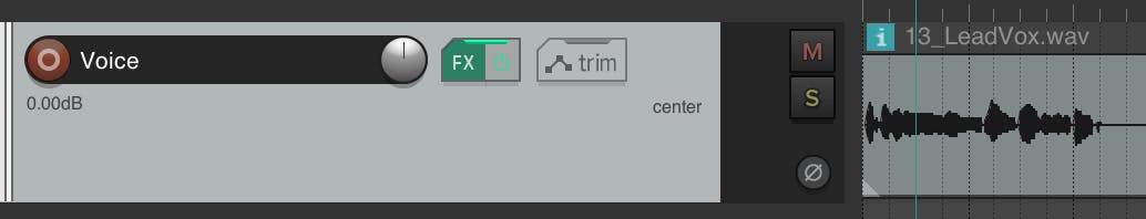 Create an audio track and feed it with your voice signal (this will be your Modulator)