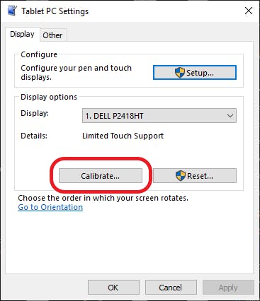 Under Configure, click on Setup